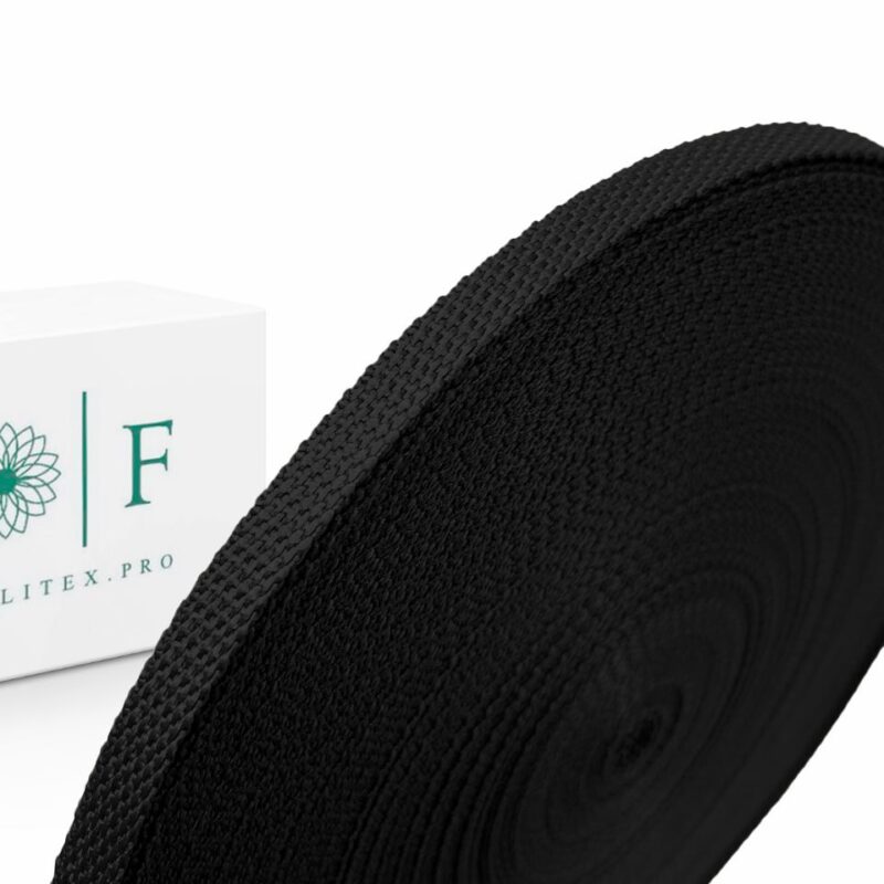 Лента ременная п/п 680D стандарт, 10мм черный