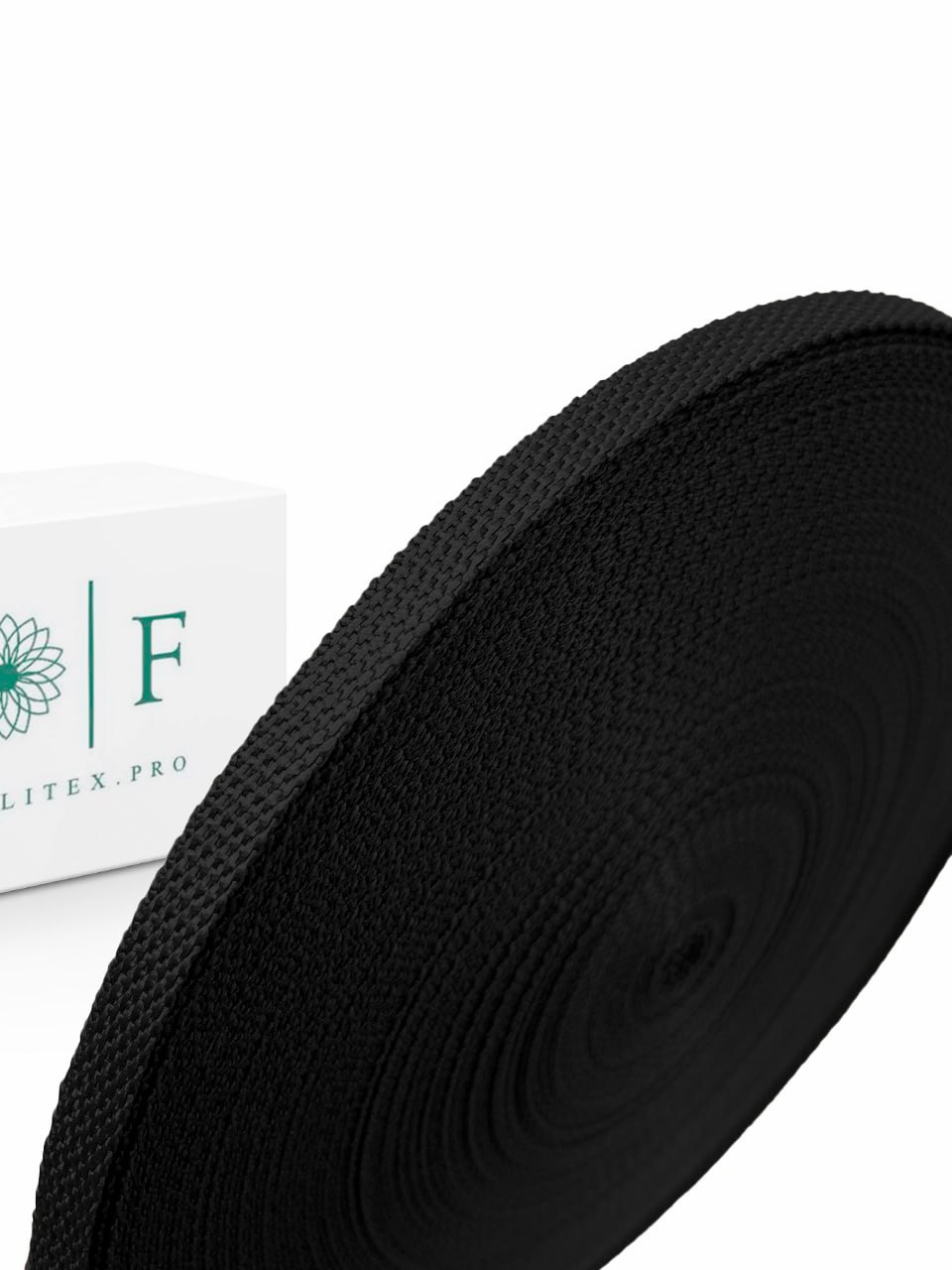 Лента ременная п/п 680D стандарт, 10мм черный