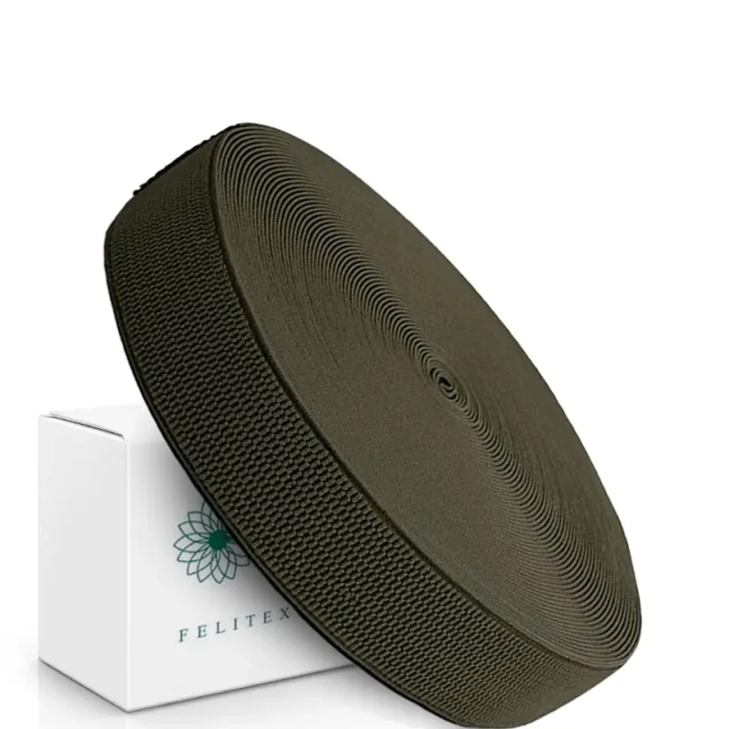 резинка тканая (лента) подтяжки хаки 40мм