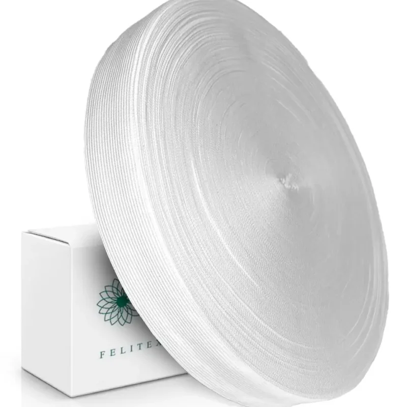 Резинка вязаная эластичная швейная узкая белая