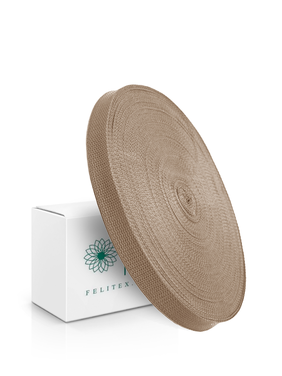 Лента ременная п/п 680D стандарт, 25мм бежевый