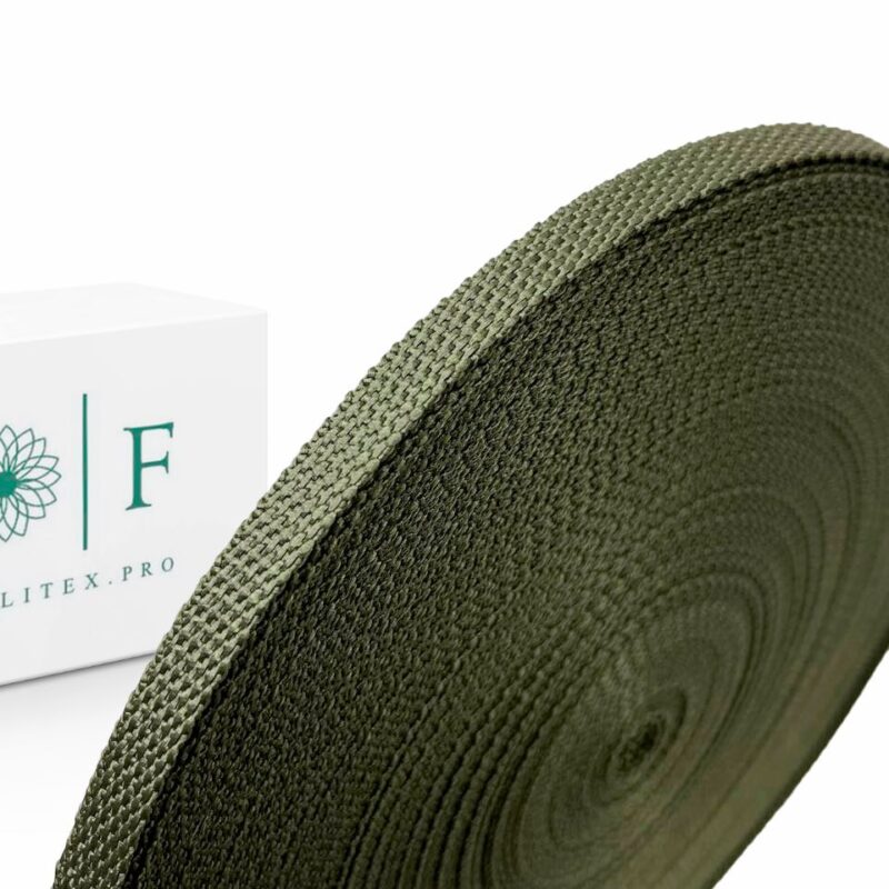 Лента ременная п/п 680D стандарт, 10мм хаки