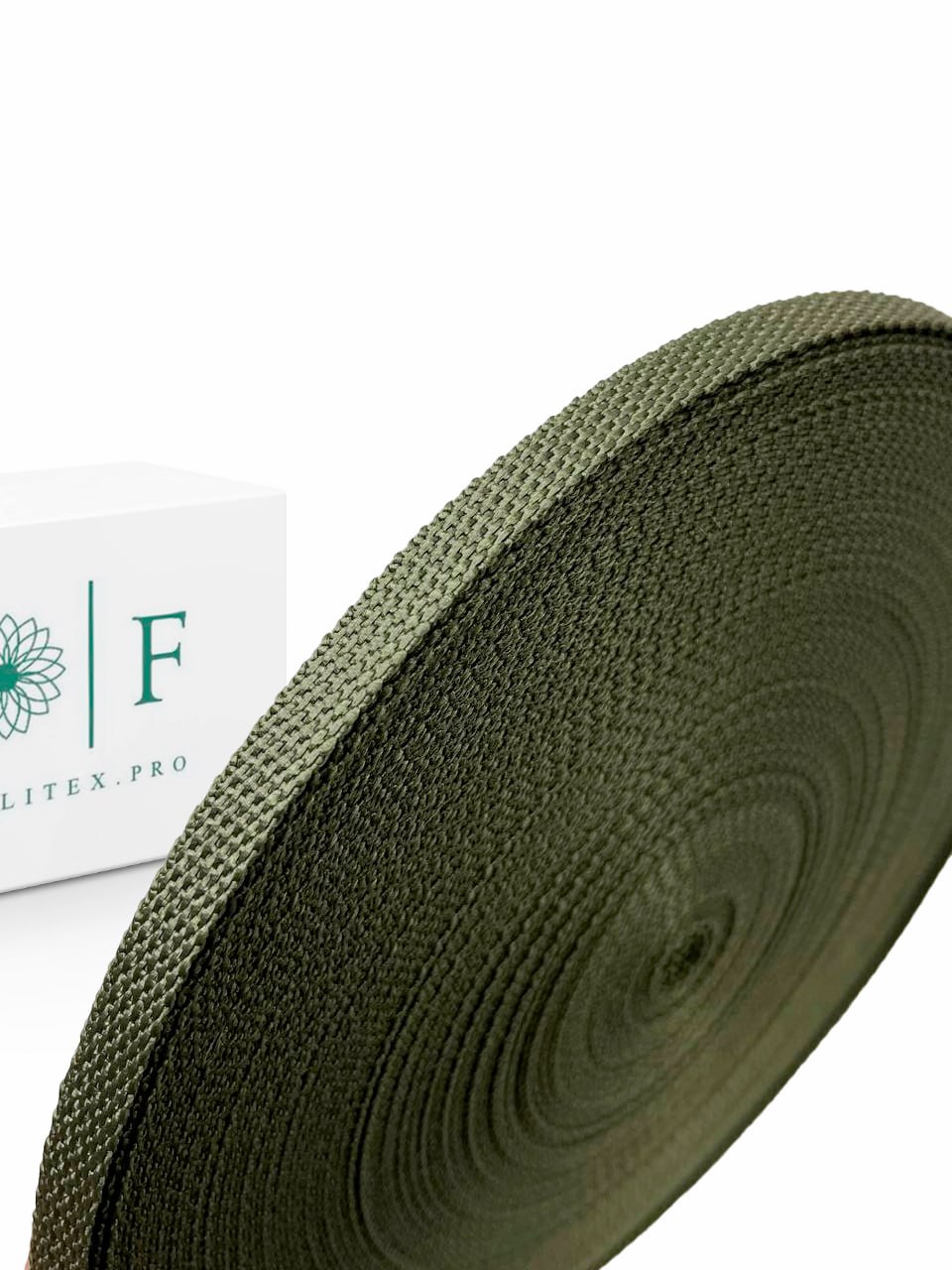 Лента ременная п/п 680D стандарт, 10мм хаки