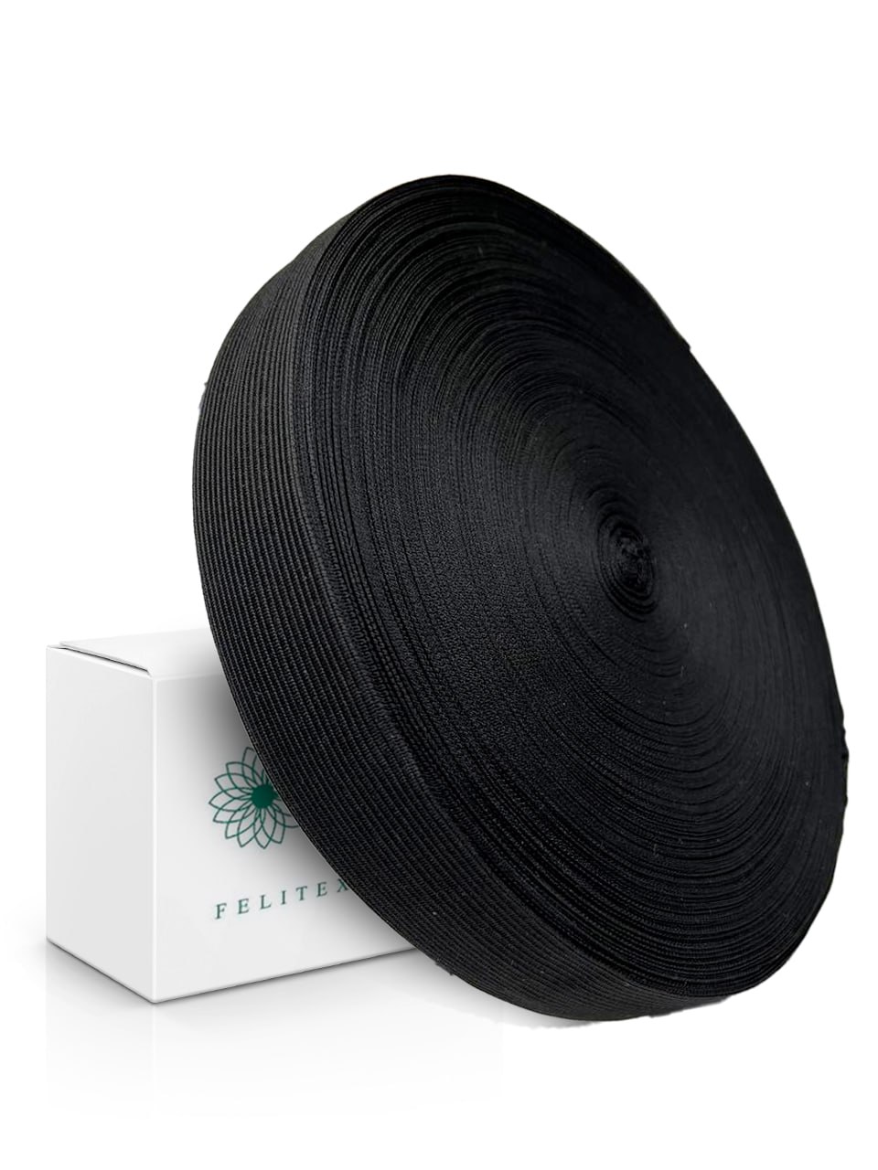 Тесьма окантовочная, черный 18 мм